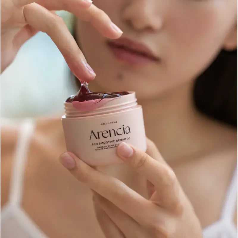 Arencia Fresh Red Smoothie Serum 30 jelly like texture overnight mask natural Korean skin care best seller K Beauty World