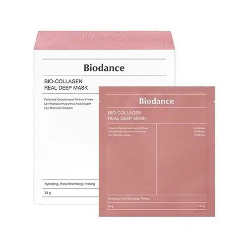Biodance Bio-Collagen Real Deep Mask (Set of 4) Korean face mask for dry mature dull skin fine lines wrinkles K Beauty World