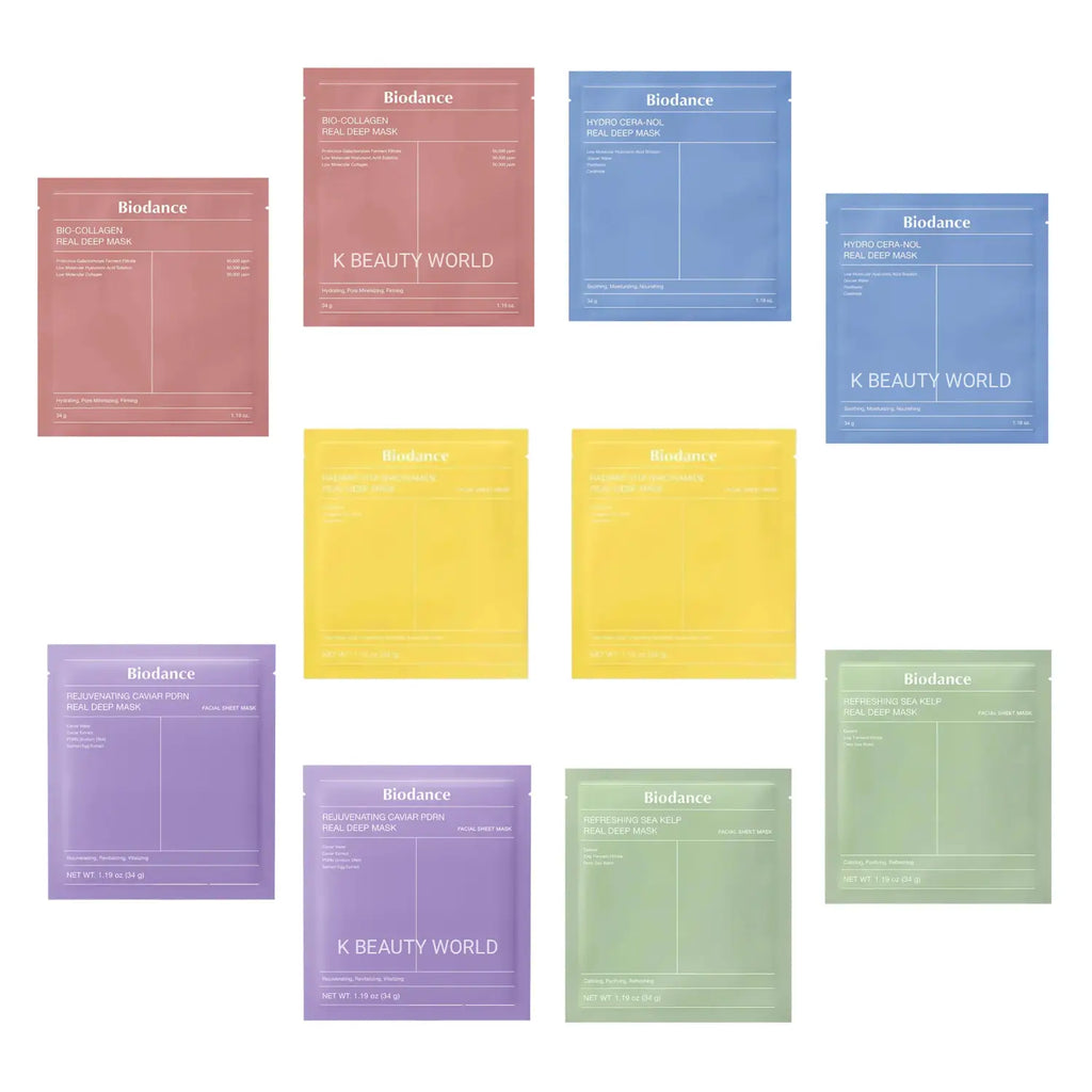 Biodance Real Deep Mask Discovery Set (5 Types, 10 Masks)