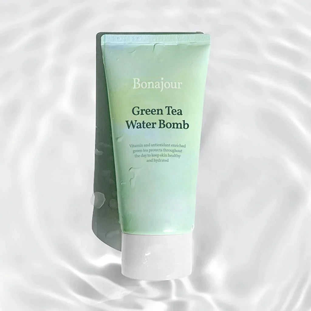 Bonajour Green Tea Water Toner best vegan Korean moisturizer for face oily but dehydrated skin pimple acne breakouts light summer gel cream K Beauty World