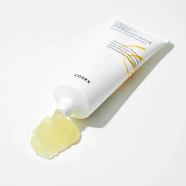 Cosrx Full Fit Propolis Honey Overnight Mask moisturizer night cream for dry sensitive dull stressed tired skin care Korean products for men women K Beauty World