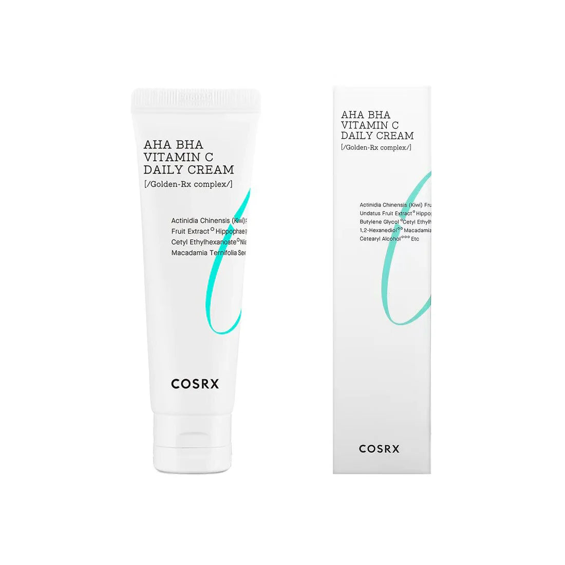 Cosrx Refresh AHA BHA VITAMIN C Daily Cream best Korean moisturizer for dry dull mature oily combination skin hyperpigmentation uneven skin tone texture premature aging care K Beauty World 