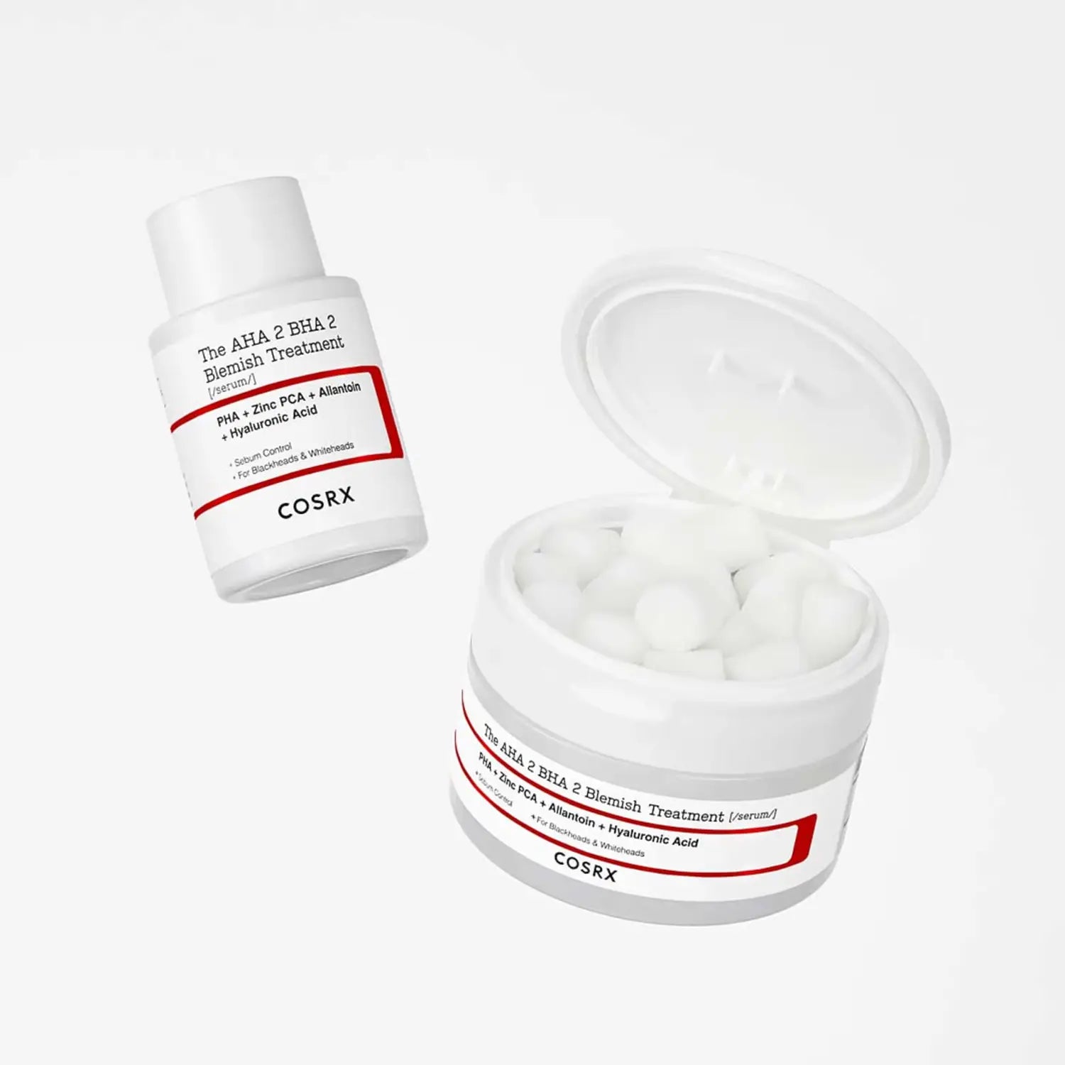 Cosrx The AHA 2 BHA 2 Blemish Treatment Serum for blackheads whiteheads blemishes acne breakouts pimples dark spots excess sebum pigmentation fine lines wrinkles anti-aging K Beauty World