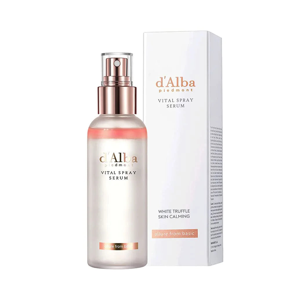 D'Alba White Truffle Vital Spray Serum lightweight hydrating refreshing nourishing perfect for daily for every skin types K Beauty World