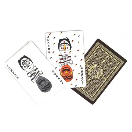 Made in Korea luxurious poker playing trump cards traditional robe hanbok  symbols doorway phoenix k-pop kingdom Netflix fans K-darma movie game K Beauty World