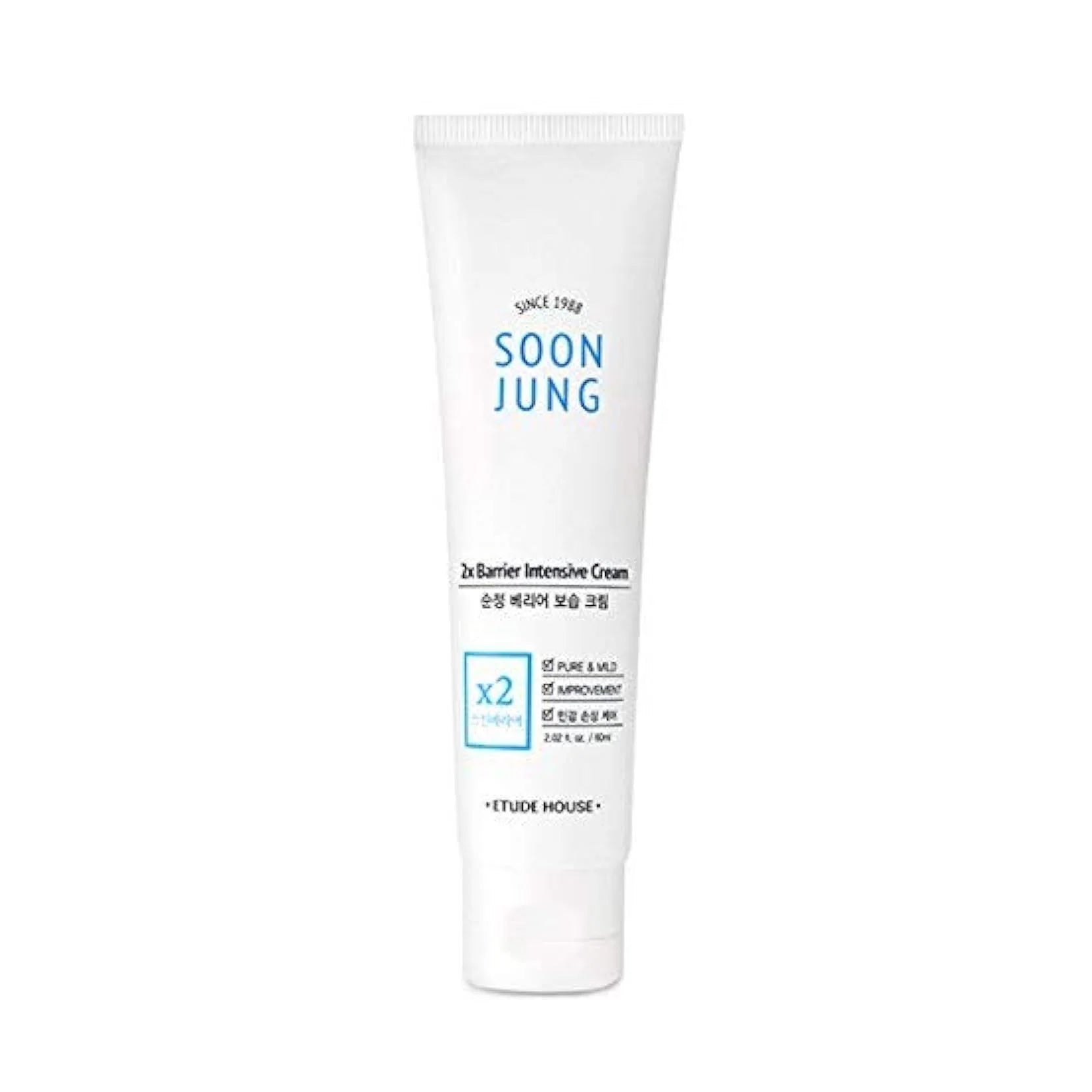 Etude SoonJung 2x Barrier Intensive Cream best moisturizer for dry sensitive irritated damaged skin K Beauty World