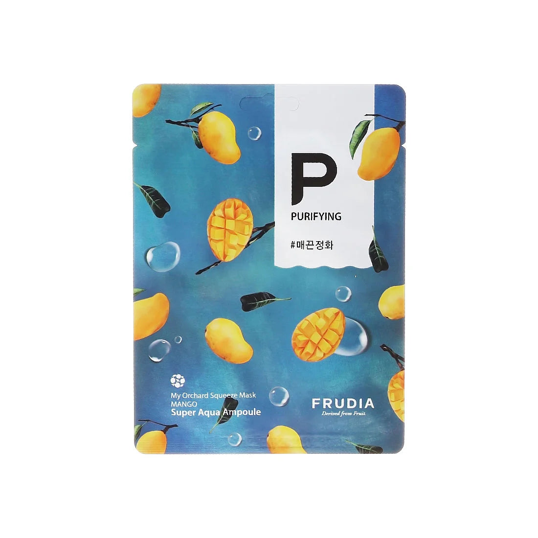 Frudia My Orchard Squeeze Mask Mango purifying nourishing hydrating Korean sheet mask for glowing youthful  face vegan K Beauty World