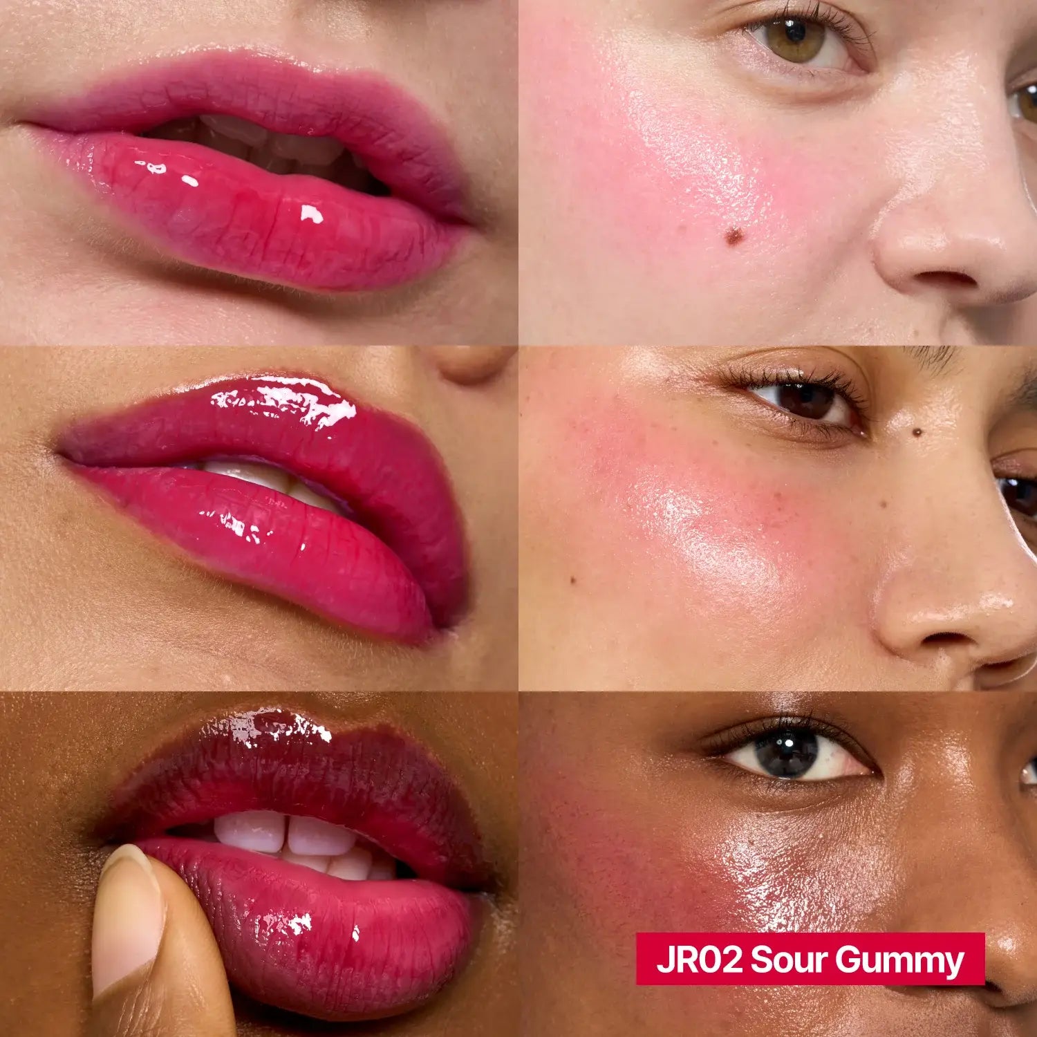 Fwee-Lip-Cheek-Glowy-Jelly-Pot-JR02-Sour-Gummy glowy finish red pink lip tint Korean cosmetics makeup K Beauty 
World