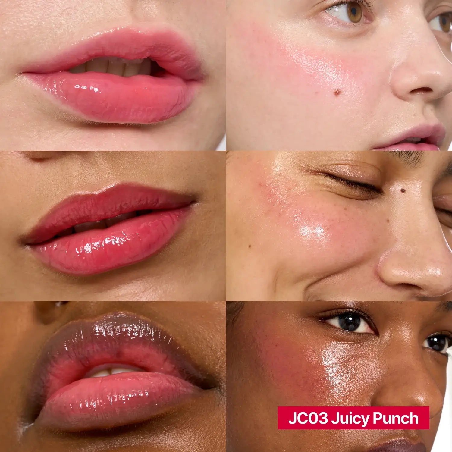 Fwee Lip & Cheek Glowy Jelly Pot JC03 Juicy Punch pink vivid rose lip gloss Korean makeup K Beauty World