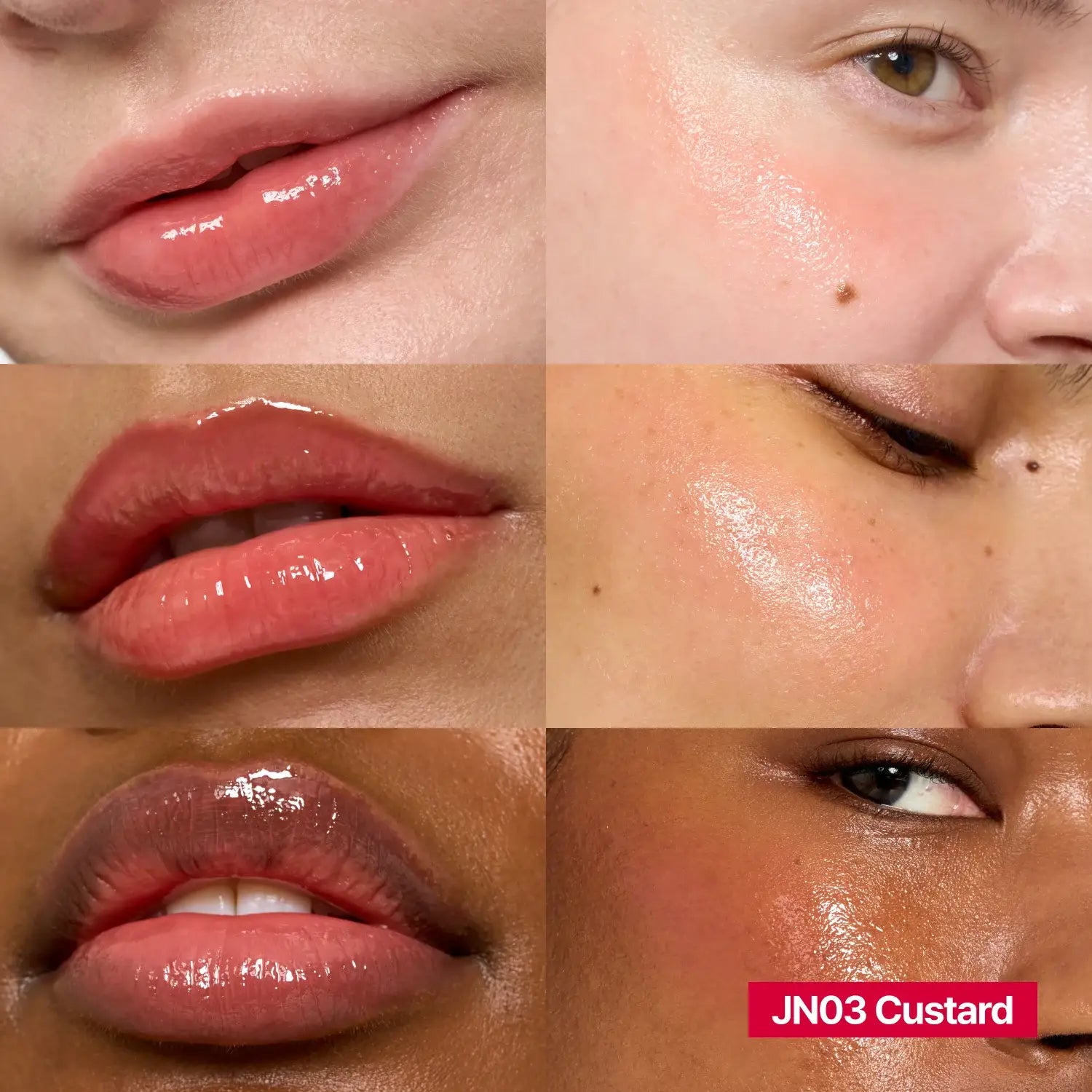 Fwee Lip & Cheek Glowy Jelly Pot JN03 Custard warm beige shade MLBB natural Korean makeup blusher K Beauty World