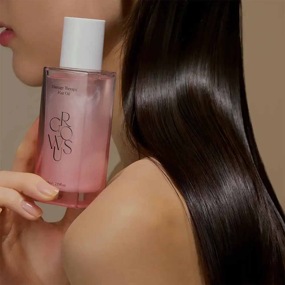 GROWUS Damage Therapy Hair Oil Lightweight Repair Care with Collagen & Amino Acids Korean hair care K Beauty World