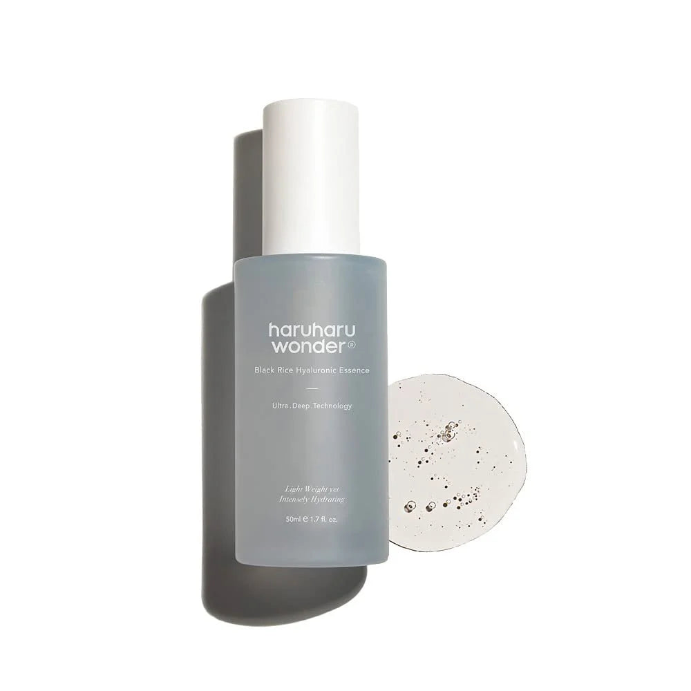 Haruharu Wonder Black Rice Hyaluronic Essence calming anti-aging gentle natural Korean skincare for all skin types K Beauty World