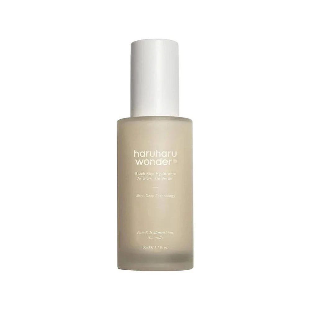 Haruharu Wonder Black Rice Hyaluronic Anti-Wrinkle Serum fine lines anti-aging Korean skin care K Beauty World