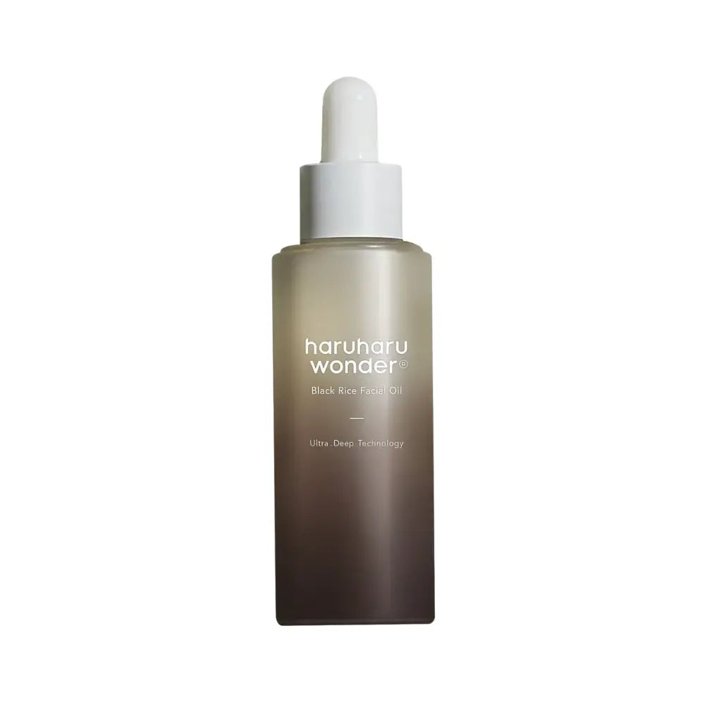 Haruharu Wonder Black Rice Facial Oil natural vegan Korean skin care for dry sensitive dull mature skin K Beauty World