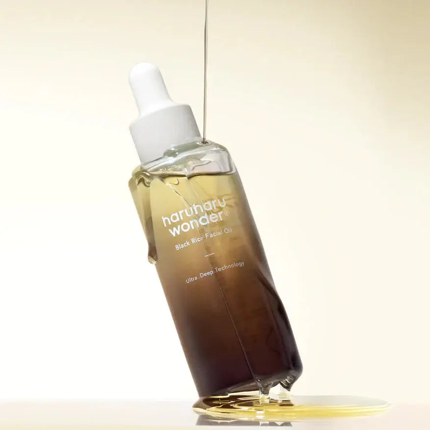 Haruharu Wonder Black Rice Facial Oil Korean skin care for all skin types gentle nourishing hydrating K Beauty World