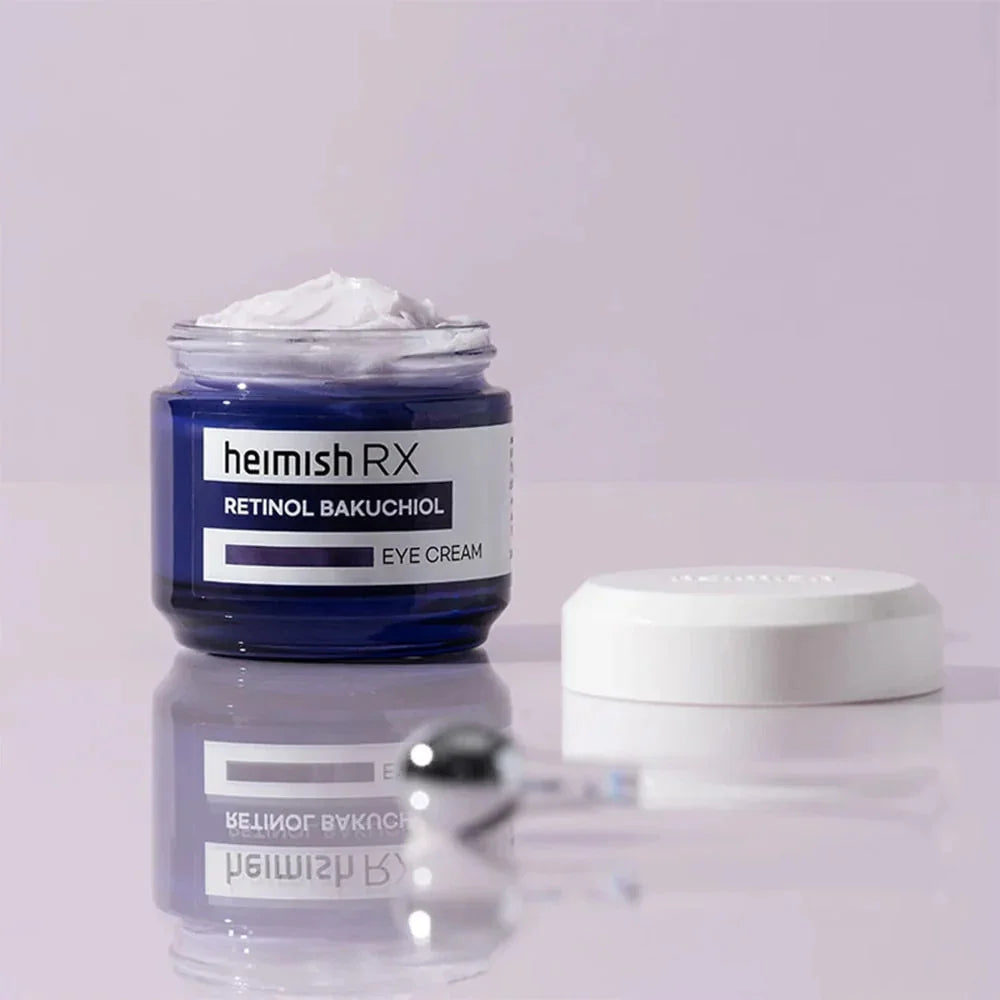 Heimish RX Retinol Bakuchiol Eye Cream Korean skincare for signs of pre mature aging fine lines eye bags K Beauty World