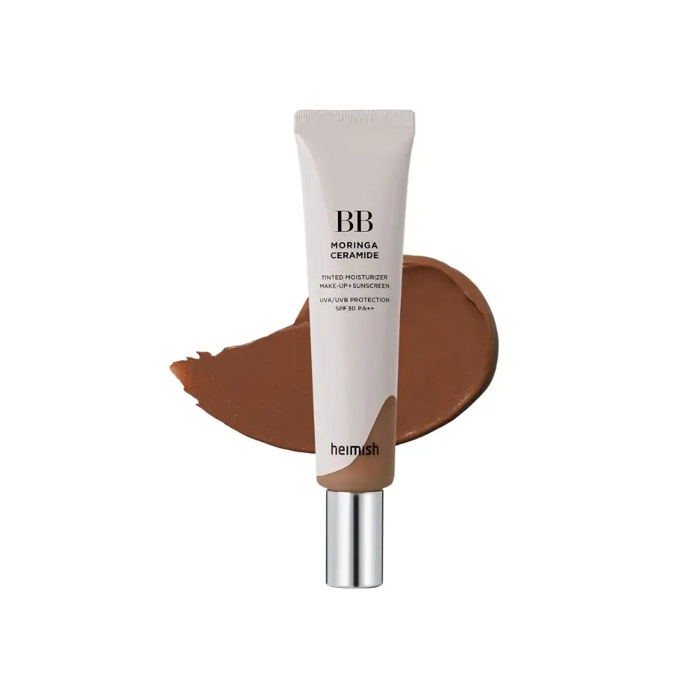 Heimish Moringa Ceramide BB Cream SPF 30 PA++ 31 Deep dark skin brown light foundation Korean cosmetics makeup K Beauty World