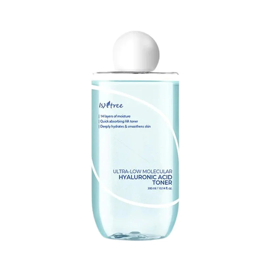 Isntree Ultra-Low Molecular Hyaluronic Acid Toner Korean skin care dry dehydrated oily combination sensitive skin K Beauty World