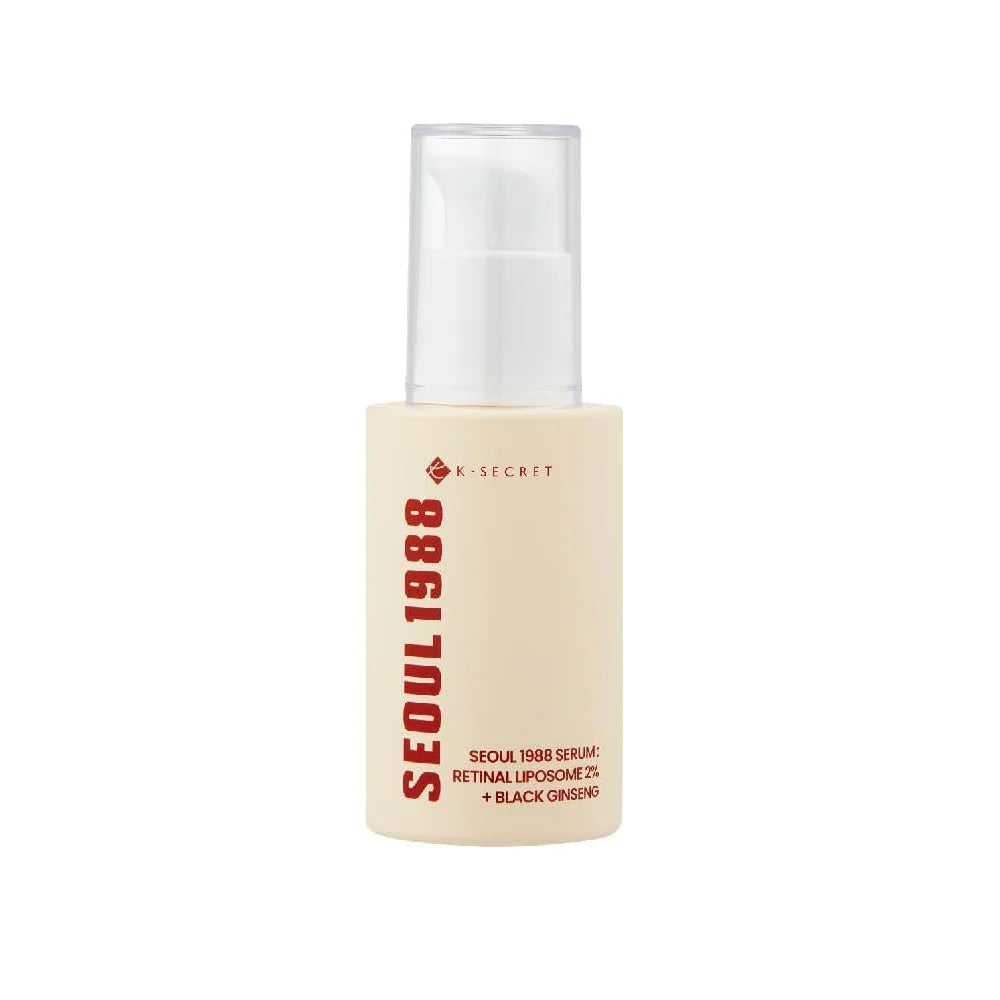 K-Secret SEOUL 1988 Serum : Retinal Liposome 2% + Black Ginseng Korean cosmetics anti-aging skin care K Beauty World