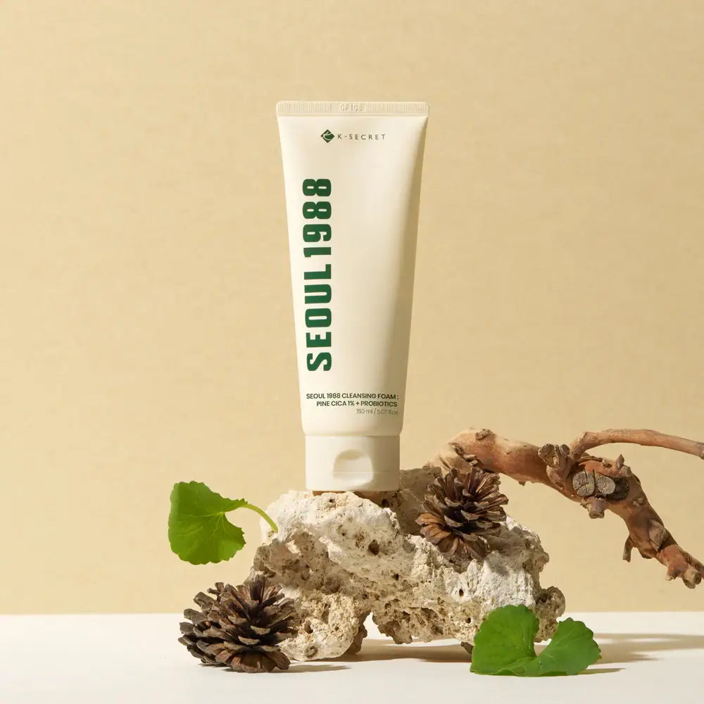 K-Secret SEOUL 1988 Cleansing Foam Pine Cica 1+ Probiotics best Korean skin care oily skin acne pimple care K Beauty World