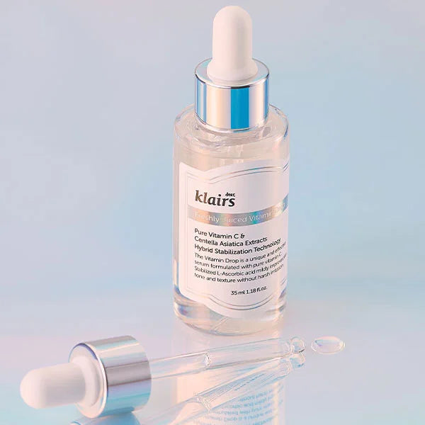 Klairs Freshly Juiced Vitamin Drop C serum for anti-aging wrinkles fine lines pigmentation discoloration premature aging skin care K Beauty World