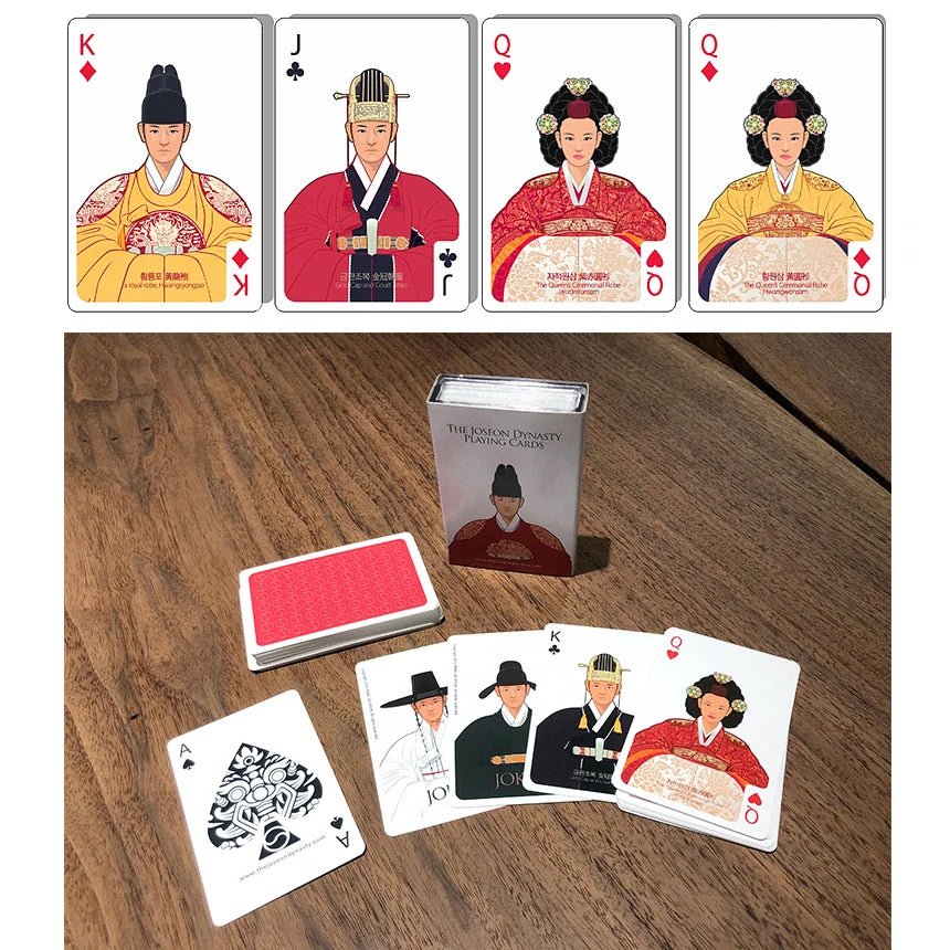 The Korean Joseon Dynasty Poker Playing Cards special collection Asian history culture design awards winning K Beauty World