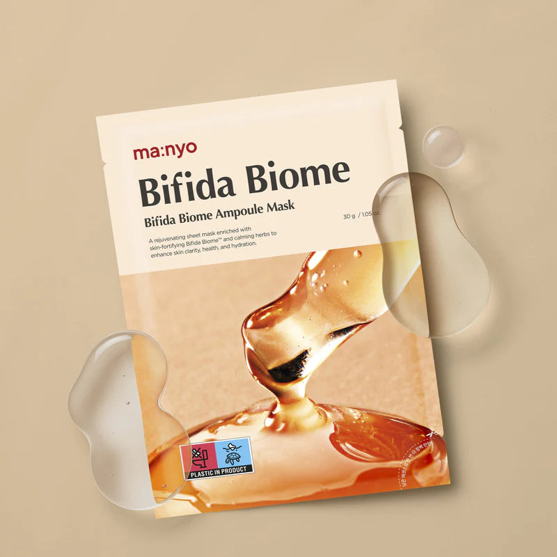Manyo Bifida Biome Ampoule Mask anti wrinkles fine lines dull aging dry skin care from Korea K Beauty World