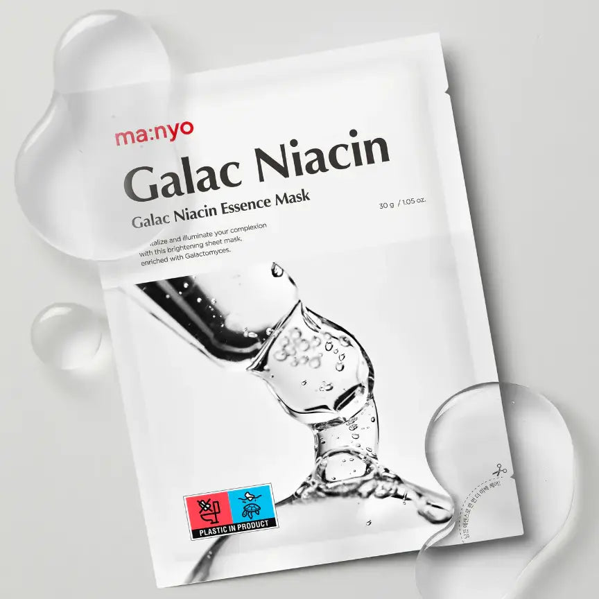 Ma:nyo Galac Niacin Essence Mask best selling Korean sheet mask for all skin types dull dry mature skin K Beauty World