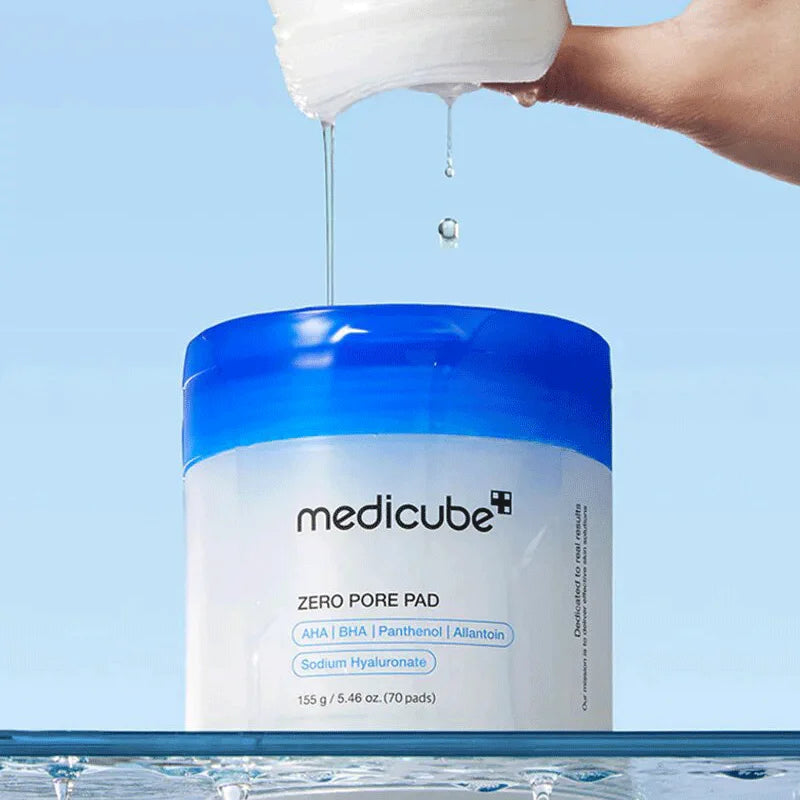 Medicube Zero Pore Pad 2.0 Korean chemical peeling face for softer brighter radiant skin care toning pad K Beauty World