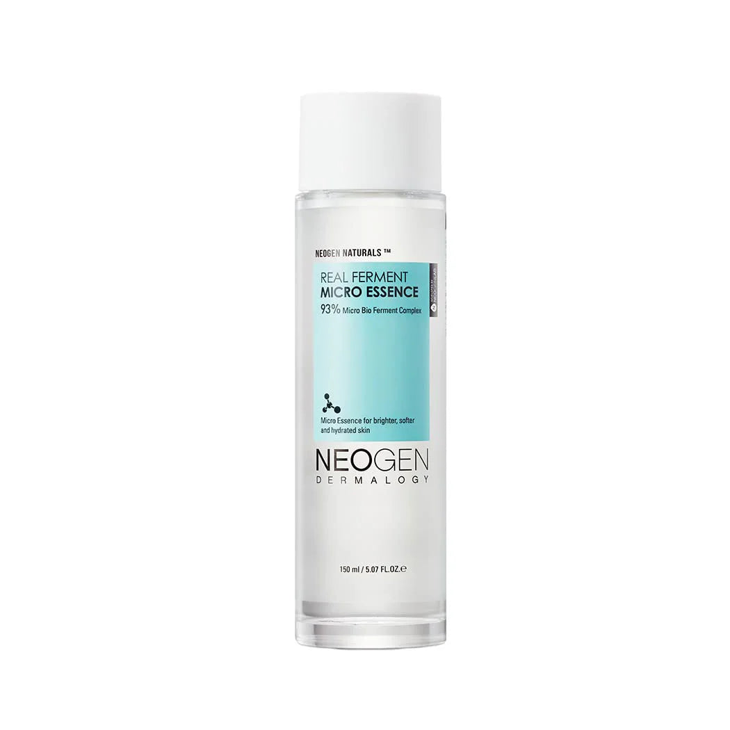 Neogen Real Ferment Micro Essence lightweight hydrating brightening serum for dry dull dehydrated tired glowless skin K Beauty World