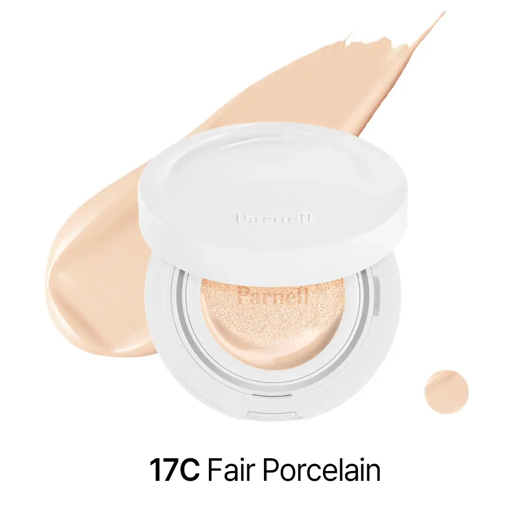 Parnell Cicamanu Serum Cushion 17C Fair Porcelain best selling cushion foundation Korean makeup K Beauty World