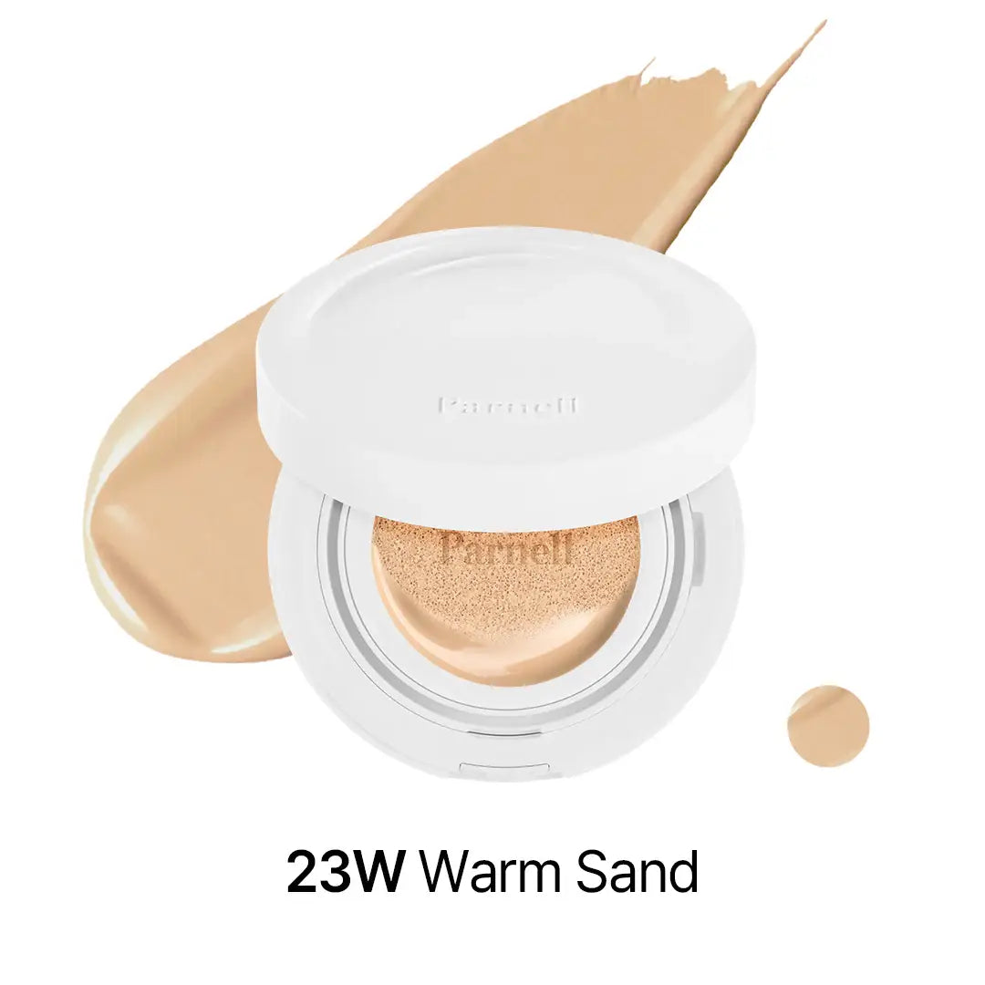 Parnell Cicamanu Serum Cushion 23W Warm Sand best selling cushion foundation Korean makeup cosmetics K Beauty World
