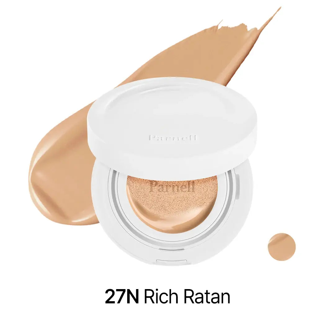 Parnell Cicamanu Serum Cushion 27N Rich Ratan best selling cushion foundation Korean makeup cosmetics K Beauty World