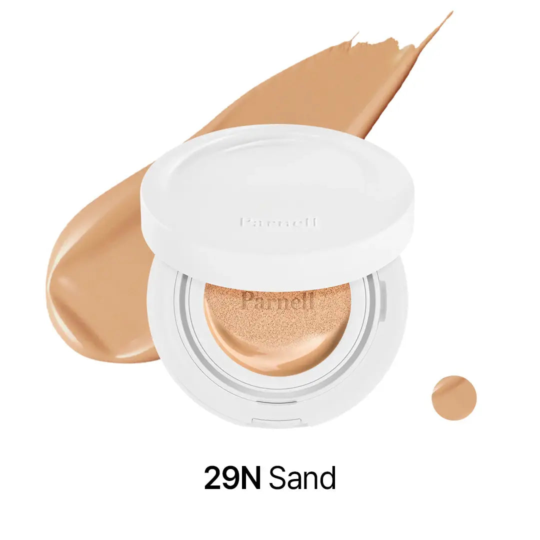 Parnell Cicamanu Serum Cushion 29N Sand best selling cushion foundation Korean makeup cosmetics K Beauty World