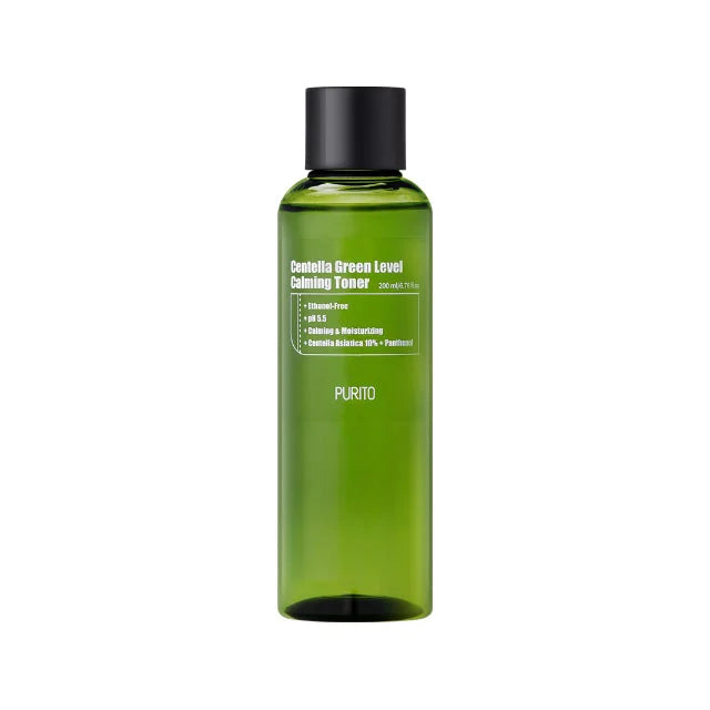Purito Centella Green Level Calming Toner for dry sensitive irritated combination acne-prone mature skin  vegan Korean skin care brand K Beauty World