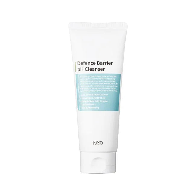 Purito Defence Barrier pH Cleanser best gentle daily fragrance-free SLS-free Korean cleansing foam for dry, combination, sensitive skin K Beauty World