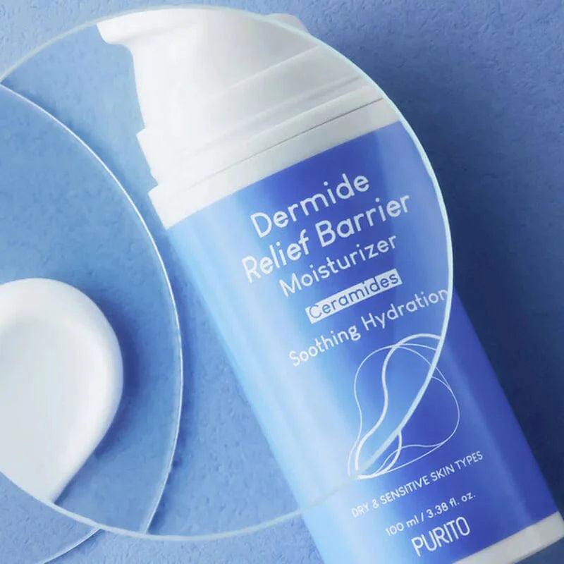 Purito Seoul Dermide Relief Barrier Moisturizer best skin barrier repair Korean face cream for dry skin K Beauty World