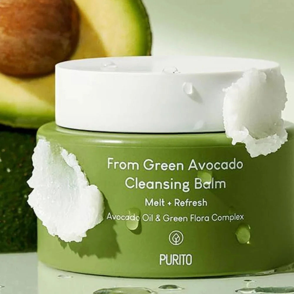 Purito Seoul Green Avocado Cleansing Balm nourishing moisturizing best Korean skincare K Beauty World