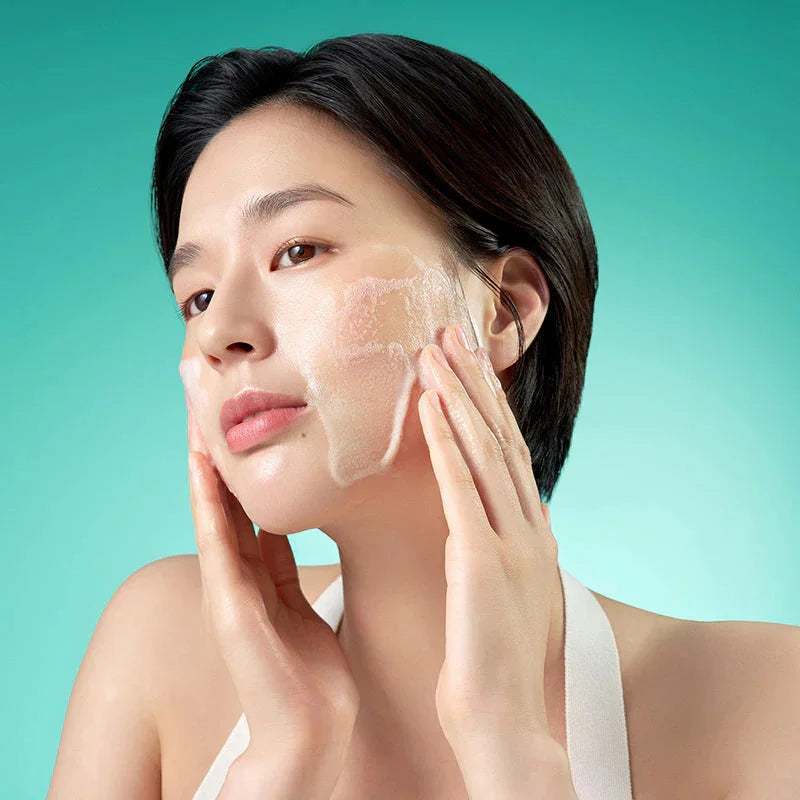 Purito Seoul Mighty Bamboo Panthenol Cleanser gentle hydrating Korean facial cleansing foam K Beauty World