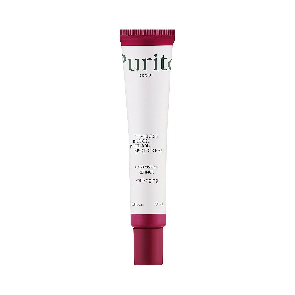 Purito Seoul Timeless Bloom Retinol Spot Cream anti-aging fine lines wrinkles sagging skin K Beauty World