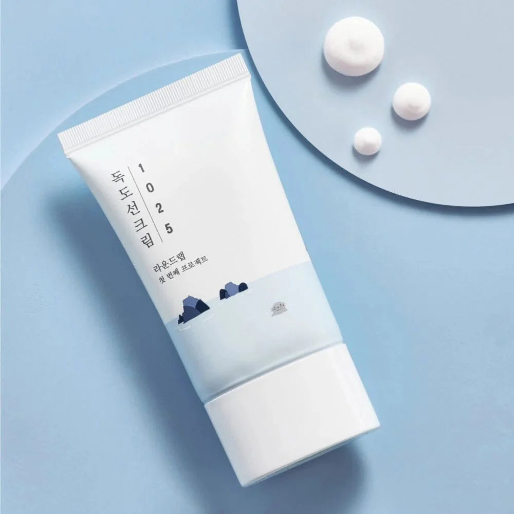 Round Lab 1025 Dokdo Sunscreen lightweight fast absorbing no white cast K Beauty World