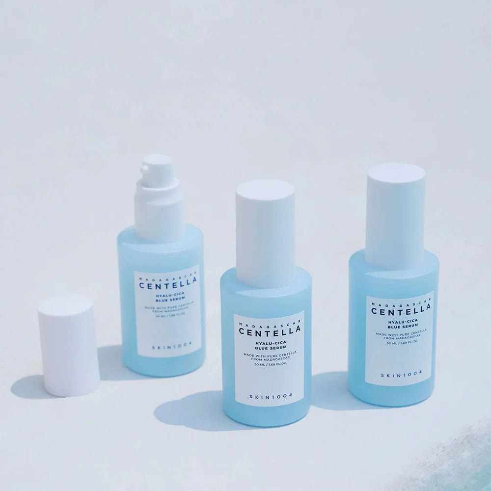Skin1004 Madagascar Centella Hyalu-Cica Blue Serum dry skin redness irritated skin for all skin types K Beauty World