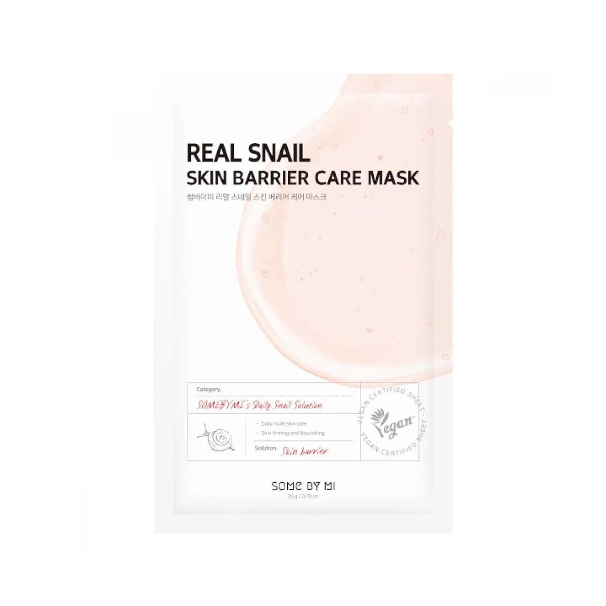 Some By Mi Real Skin Barrier Care Mask best Korean hydrating face mask sheet anti-aging wrinkles fine lines acne pimples dry sensitive skin K Beauty World