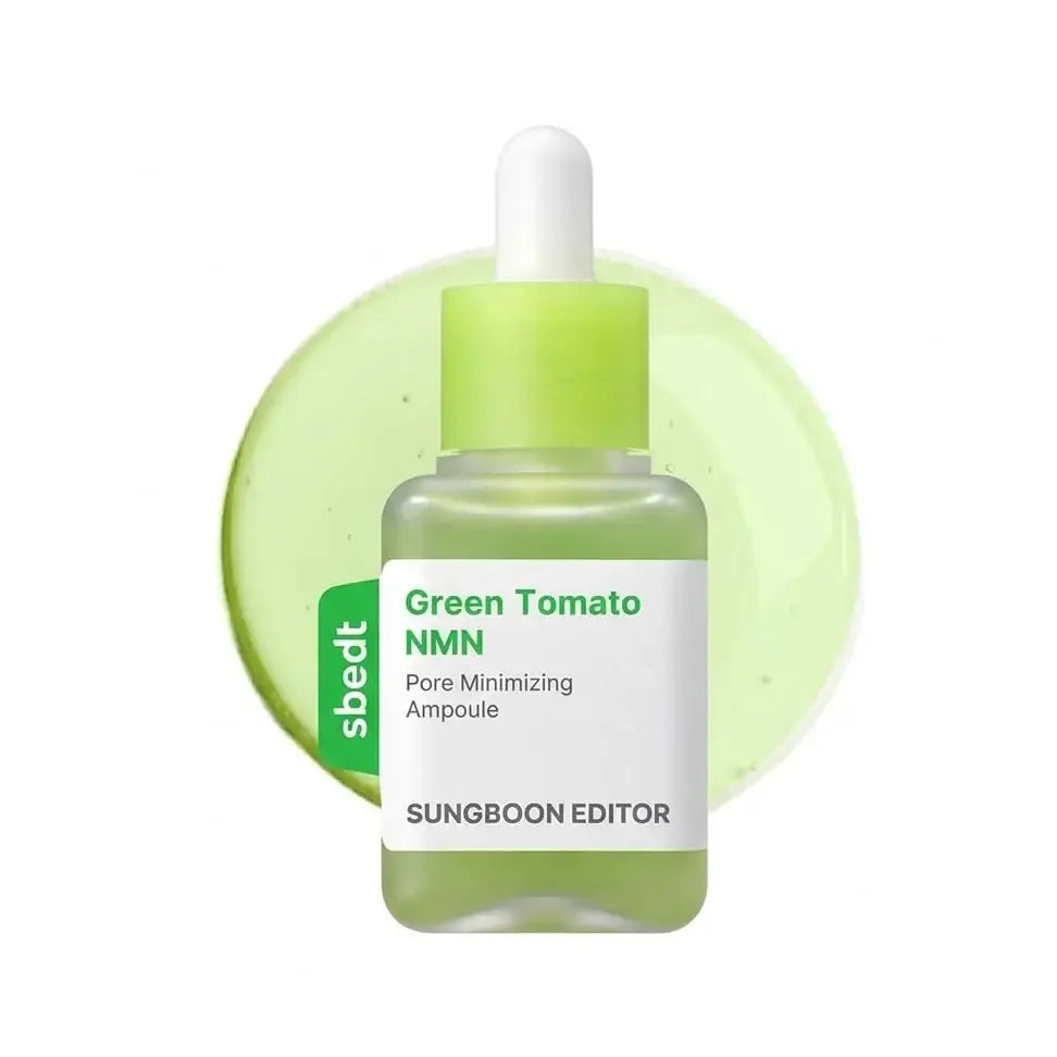 Sungboon Editor Green Tomato NMN Pore Minimizing Ampoule Sebum-Balancing Serum for Clear-Looking Skin Korean skin care K Beauty World