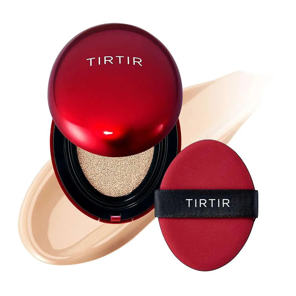 TIRTIR Mask Fit Red Cushion 17W French Vanilla light fair pale beige cool skin tone Korean cosmetics makeup foundation K Beauty World