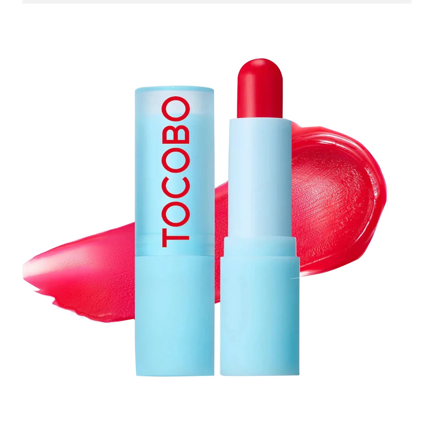 Tocobo Glass Tinted Lip Balm 011 Flush Cherry Korean red lip stick makeup K Beauty World