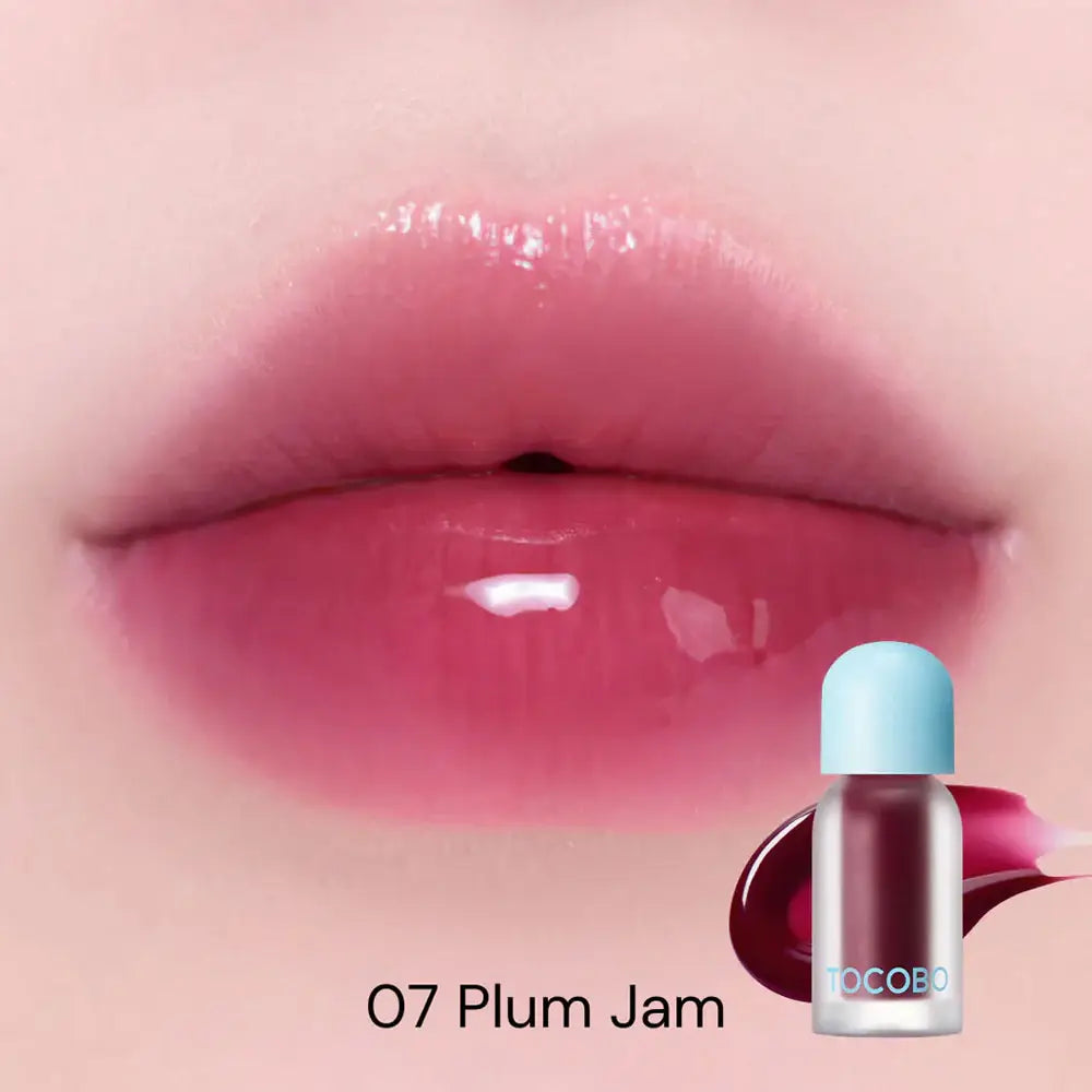 Tocobo Juicy Berry Plumping Lip Oil 07 Plum Jam Korean skin care  makeup cosmetics K Beauty World 