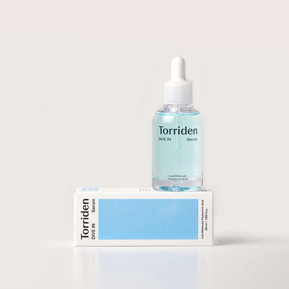 Torriden DIVE-IN Low Molecular Hyaluronic Acid Serum must have Korean skincare products for glass glowing skin supple soft texture fine line removing solution men women K Beauty World