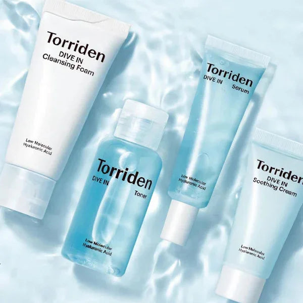 Torriden DIVE-IN Trial Kit hydrating soothing Korean skin care best seller K Beauty World