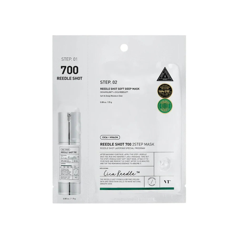 Vt Reedle Shot Inci Decoder VT Cosmetics Reedle Shot 700 2-Step Mask - K Beauty